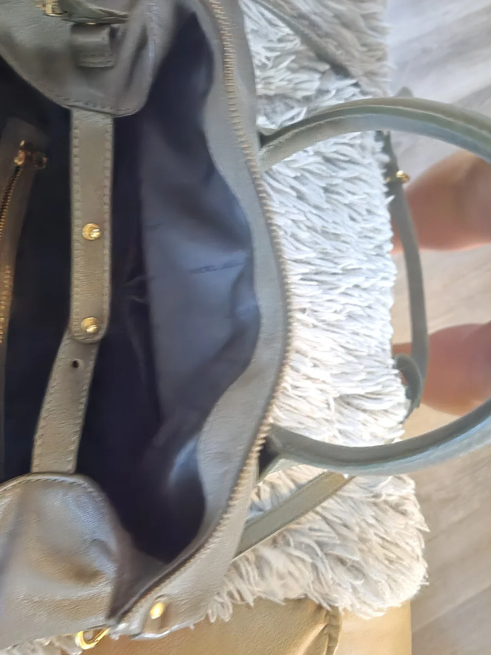 Marc Jacobs Olive Green Leather Satchel with Gold Hardware